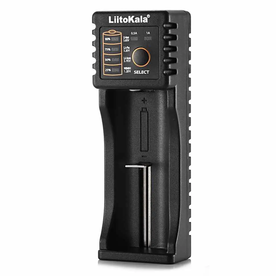 Зарядне LiitoKala Lii-100B для 1 елемента 10440-26650 Ni-Mh, Li-Ion, Li-Fe, від USB), зображення 6