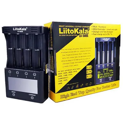 Зарядне LiitoKala Lii-500S 1-4 елементів 10440-26700 Ni-Mh, Li-Ion, Li-Fe + ПаверБанк), зображення 4 Зарядне LiitoKala Lii-500S 1-4 елементів 10440-26700 Ni-Mh, Li-Ion, Li-Fe + ПаверБанк), зображення 4