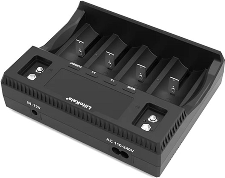 Зарядне LiitoKala Lii-D4XL 1-4 елементів 10440-33700 Ni-Mh, Li-Ion, Li-Fe), зображення 3 Зарядне LiitoKala Lii-D4XL 1-4 елементів 10440-33700 Ni-Mh, Li-Ion, Li-Fe), зображення 3