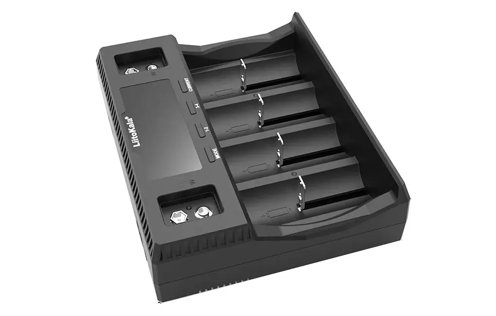 Зарядне LiitoKala Lii-D4XL 1-4 елементів 10440-33700 Ni-Mh, Li-Ion, Li-Fe), зображення 4 Зарядне LiitoKala Lii-D4XL 1-4 елементів 10440-33700 Ni-Mh, Li-Ion, Li-Fe), зображення 4
