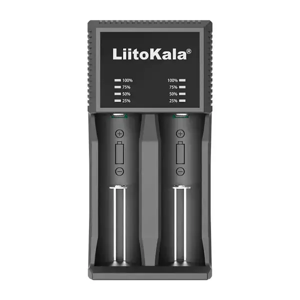Зарядне LiitoKala Lii-PL2 1-2 елементів 10440-26650 Ni-Mh, Li-Ion, Li-Fe), зображення 3 Зарядне LiitoKala Lii-PL2 1-2 елементів 10440-26650 Ni-Mh, Li-Ion, Li-Fe), зображення 3