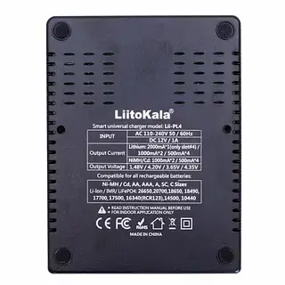 Зарядне LiitoKala Lii-PL4 для 1-4 елементів 10440-26650 Ni-Mh, Li-Ion, Li-Fe), зображення 4 Зарядне LiitoKala Lii-PL4 для 1-4 елементів 10440-26650 Ni-Mh, Li-Ion, Li-Fe), зображення 4