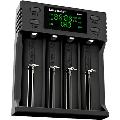 Зарядне LiitoKala Lii-S4 1-4 елементів 10440-26650 Ni-Mh, Li-Ion, Li-Fe від USB
