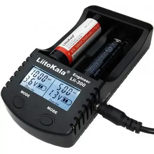 Зарядне LitoKala Lii-300 для 2 елементів Ni-Mh, Li-Ion, Li-Fe ПоверБанк), зображення 5