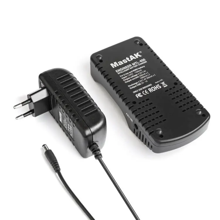 Зарядне MASTAK MTL-400 для 1-2 елементів 10440-26650 Ni-Mh, Li-Ion, Li-Fe + ПаверБанк), зображення 6 Зарядне MASTAK MTL-400 для 1-2 елементів 10440-26650 Ni-Mh, Li-Ion, Li-Fe + ПаверБанк), зображення 6