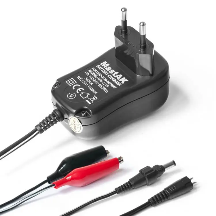 Зарядне MASTAK MW-1210 для AGM, GEL акумуляторів 12V 1000mAh), зображення 3 Зарядне MASTAK MW-1210 для AGM, GEL акумуляторів 12V 1000mAh), зображення 3