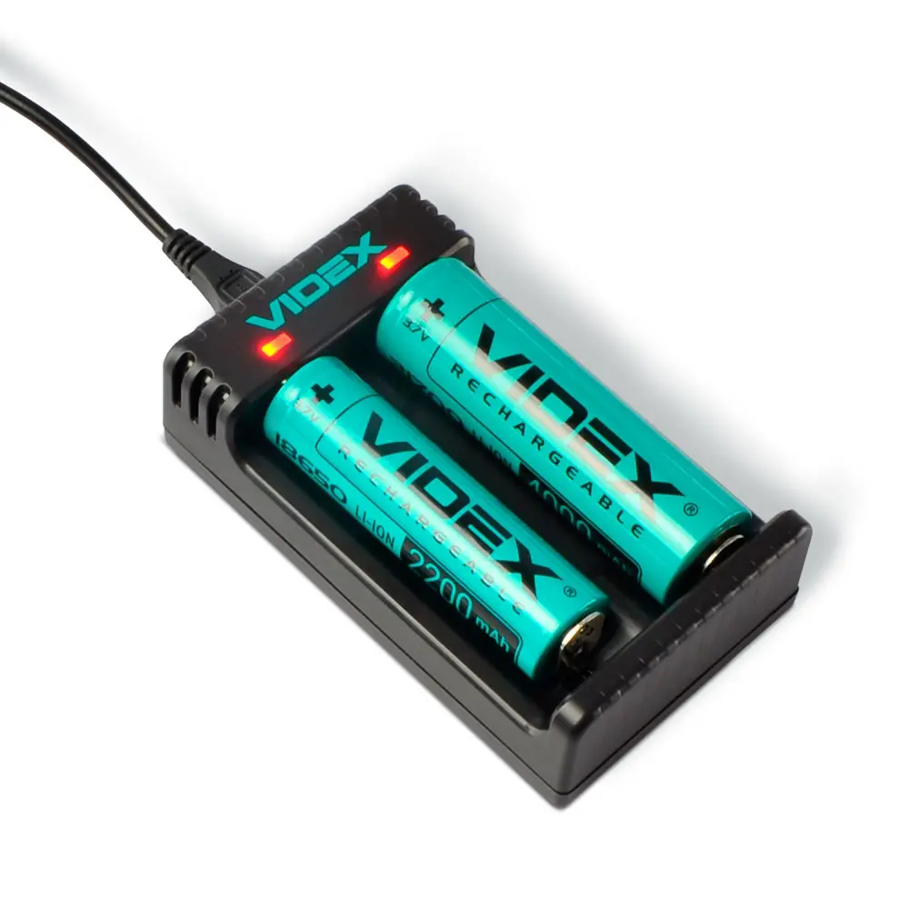 Зарядне VIDEX VCH-L201 для 1-2 акумуляторів Li-ion USB), зображення 5 Зарядне VIDEX VCH-L201 для 1-2 акумуляторів Li-ion USB), зображення 5