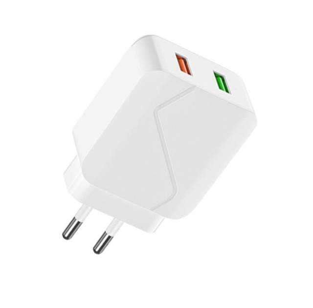 Зарядне WUW-C134 2USB 18W QC3.0 білий від батарейки.com.ua