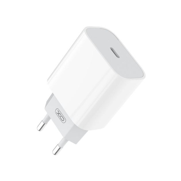 Зарядне XO L77 USB-C 3A PD20W QC3.0 white від батарейки.com.ua