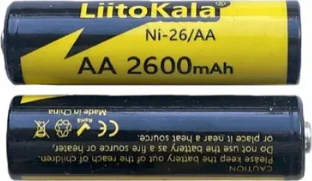 Акумулятор LiitoKala Ni-Mh HR6 AA 1.2V 2600mAh, Ni-26), зображення 4