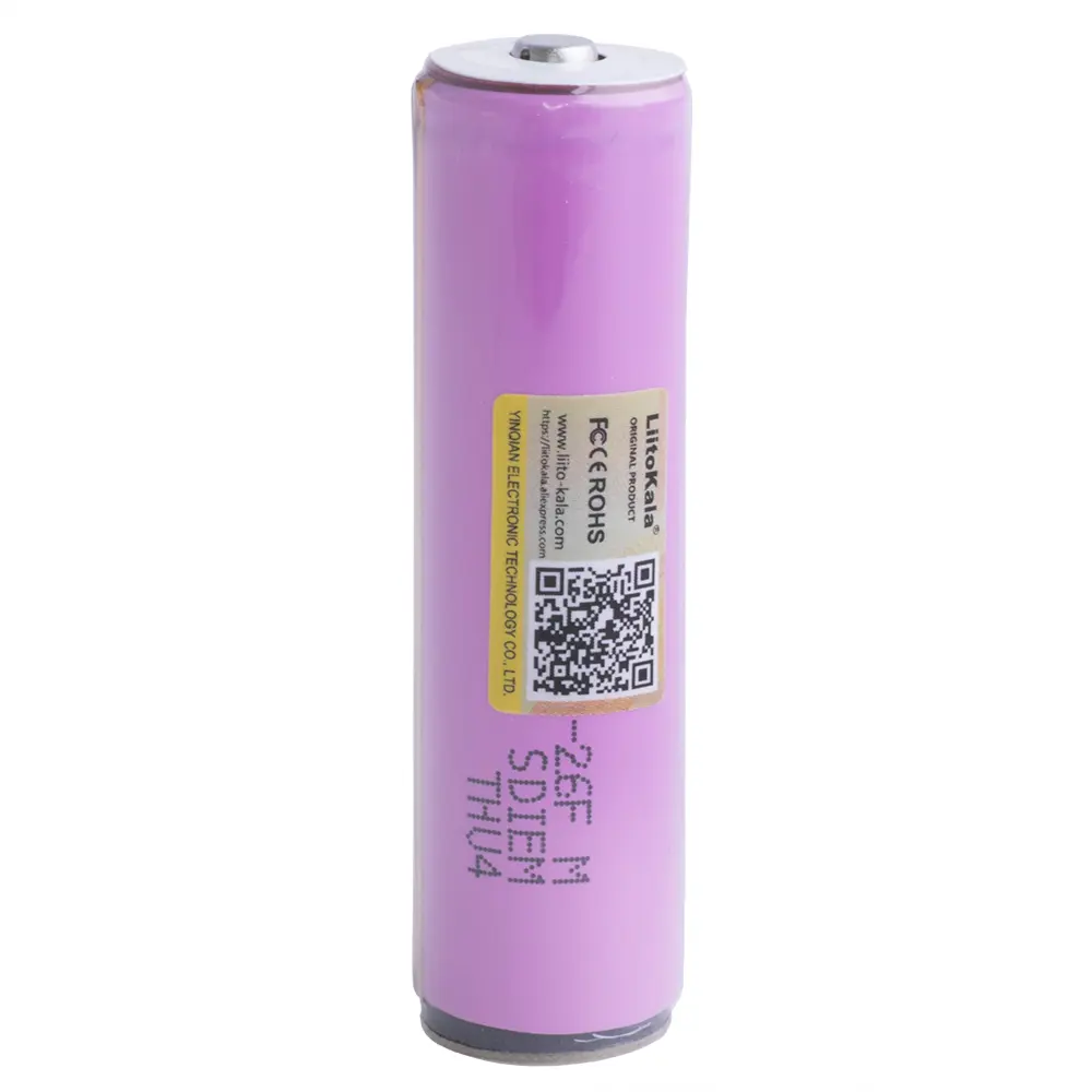 Акумулятор LiitoKala Li-ion ICR18650 26FM-PCB 2600mAh, 3,7V, з платою захисту від батарейки.com.ua
