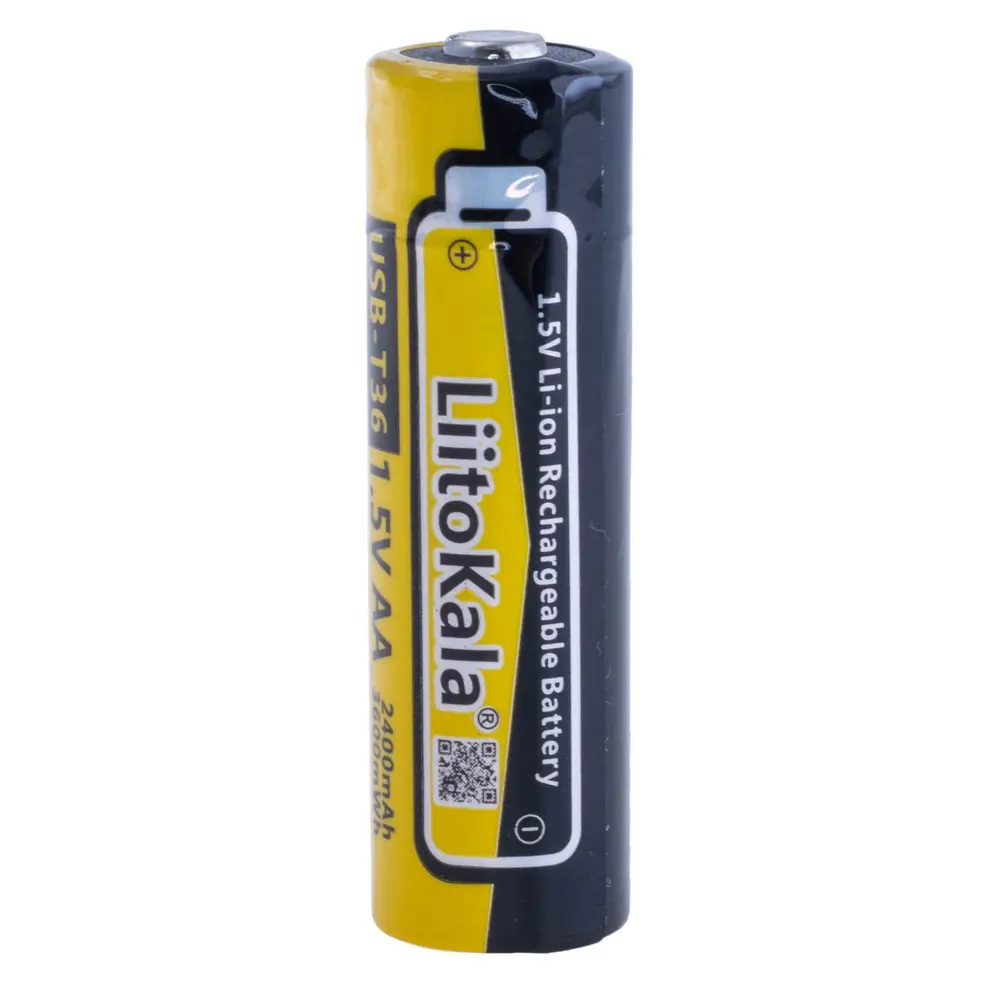 Акумулятор LiitoKala Li-ion AA 1.5V 2400mAh USB-T36), зображення 7