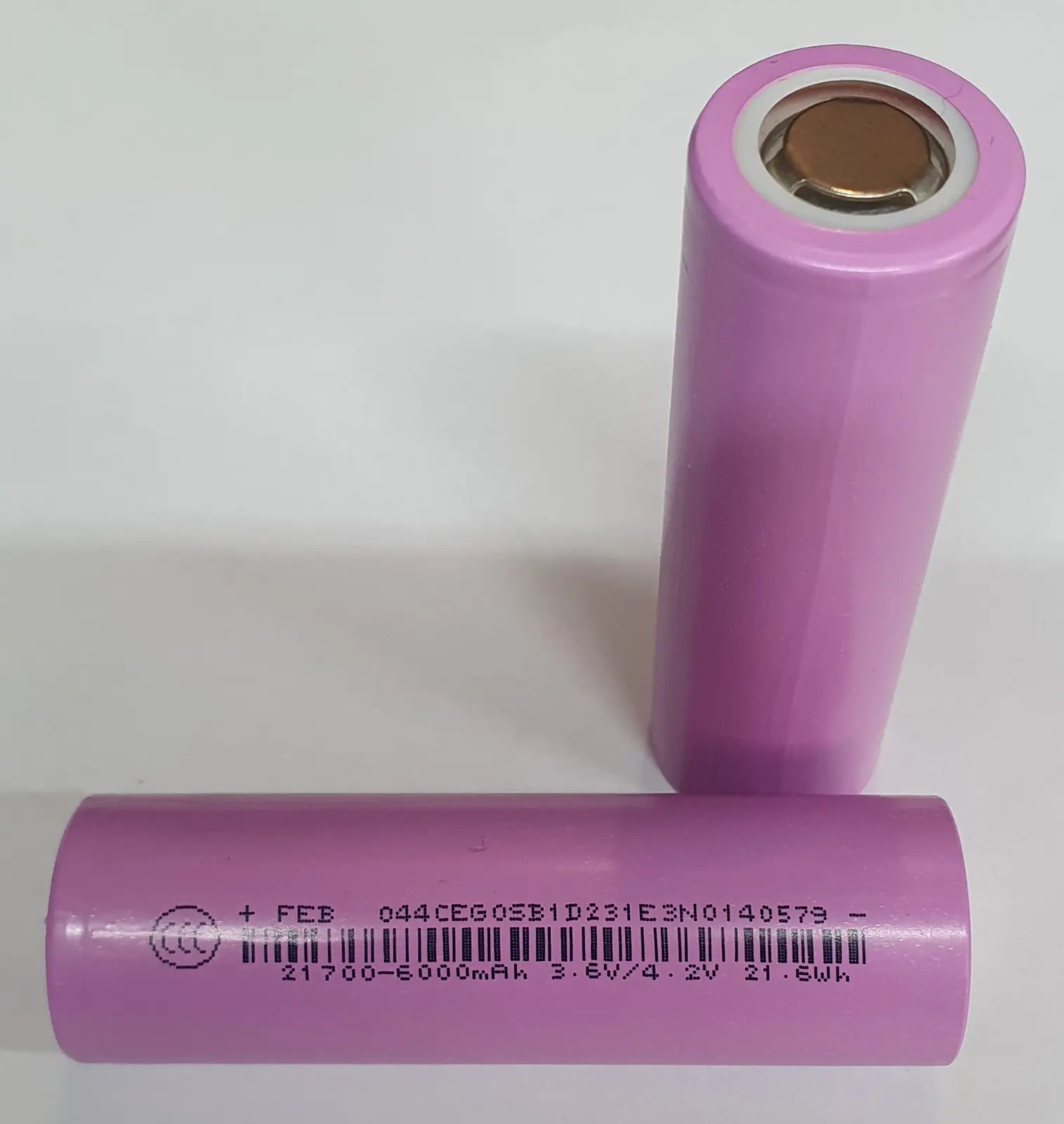 Акумулятор літієвий FEB 21700 6000mAh Li-ion 3.6V 12A без захисту), зображення 6