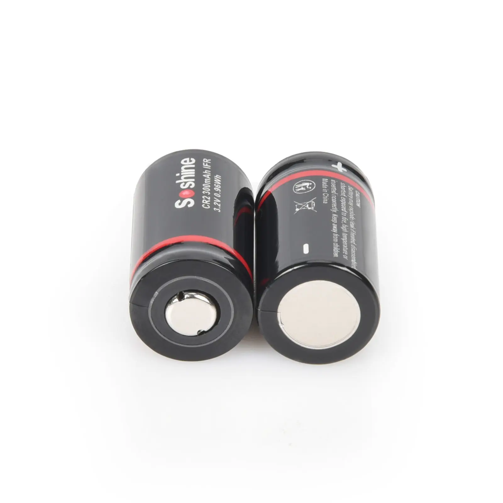 Акумулятор Soshine Li-Fe CR2 3.2V 300mAh +захист (заряд 3,6В)), зображення 4