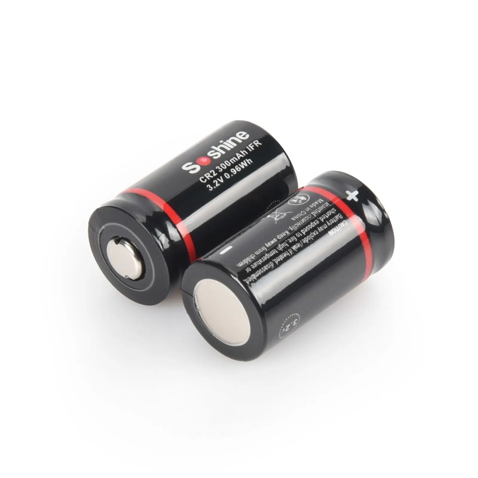 Акумулятор Soshine Li-Fe CR2 3.2V 300mAh +захист (заряд 3,6В)), зображення 5