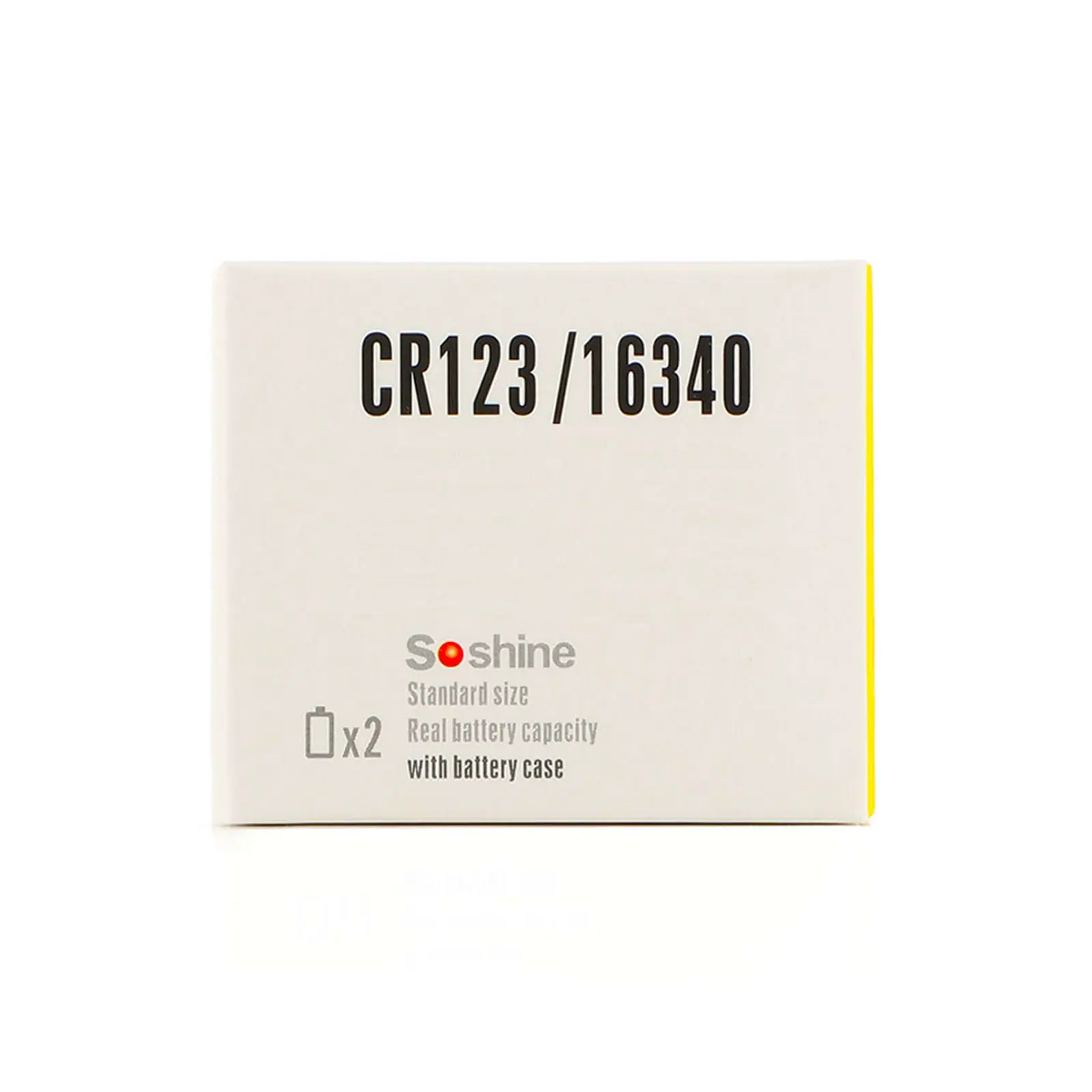 Акумулятор Літієвий Soshine CR123/16340-3.0V 700mAh, Protected, напруга 3.0В як у CR123 батарейки), зображення 4