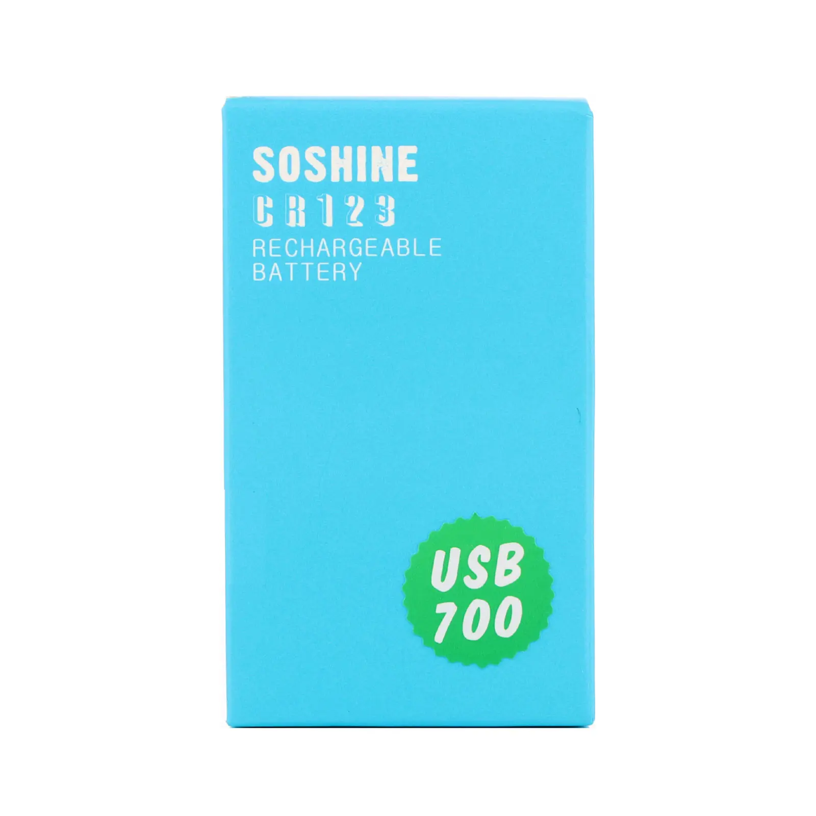 Акумулятор Літієвий Soshine RCR123 16340 3,7V 700mAh, Protected, зарядка від MicroUSB), зображення 4