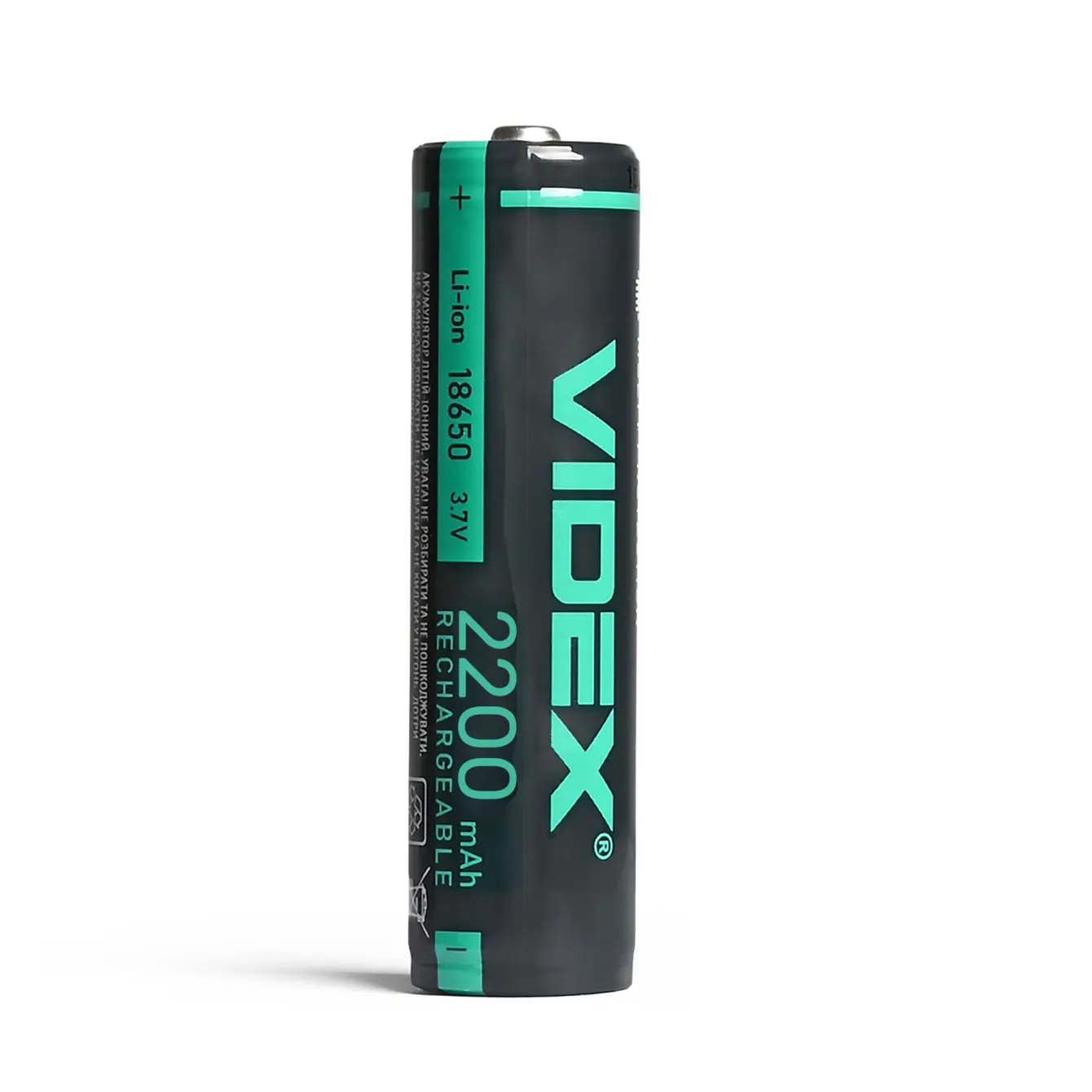 Акумулятор Літієвий Videx 18650P 2200mAh з платою захисту  від батарейки.com.ua