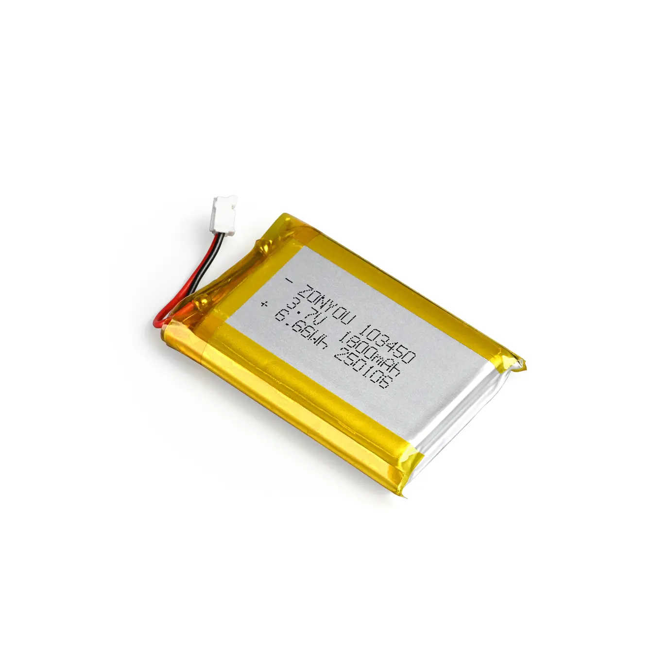 Акумулятор літієвий Videx Li-pol VLF-B103450-18 1800mAh до ліхтарів VLF-H025С, VLF-H035С, VLF-H045Z, VLF-H147, VLF-H189 (50*34*10mm)), зображення 6
