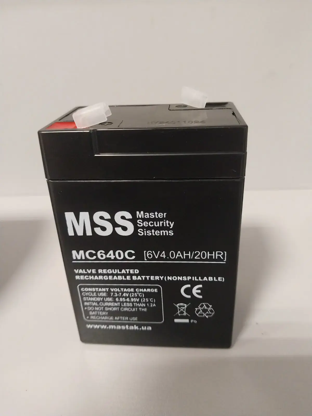 Акумулятор MSS MS640C 6V 4A 70*47*101/5 01/25 від батарейки.com.ua