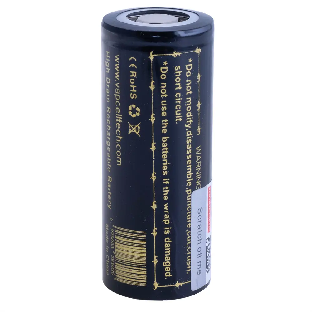 Акумулятор Vapcell INR26650-K52 Li-ion 3,7V 5200mAh, 15A), зображення 4