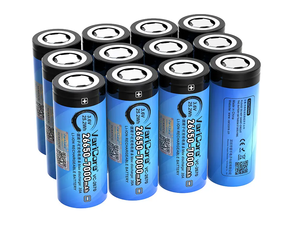 Акумулятор VariCore 26650 3,6V 7000mAh VC-2670, високотоковий 35A), зображення 5