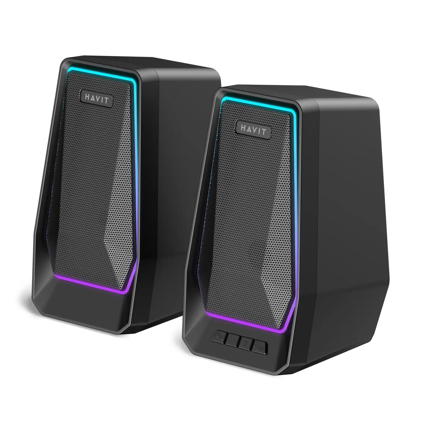 Акустичні колонки HAVIT SK769BT USB 10W RGB Black від батарейки.com.ua