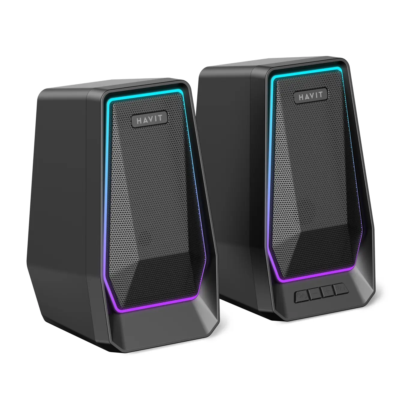 Акустичні колонки HAVIT SK769BT USB 10W RGB Black), зображення 5