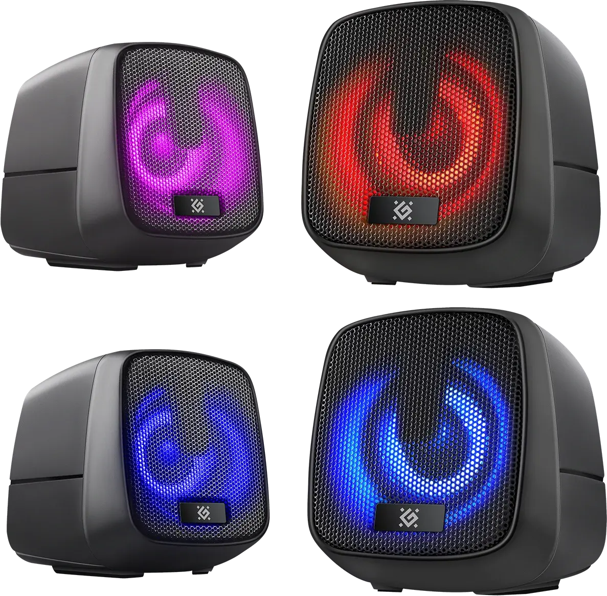 Акустика DEFENDER 2.0 J2 6W USB, RGB підсвітка, чорні), зображення 7