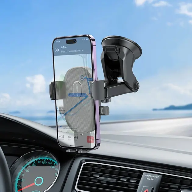 Автотримач BOROFONE BH93 на присосці, чорний), зображення 4