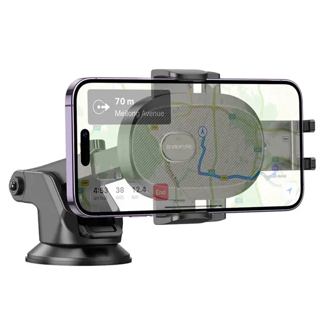Автотримач BOROFONE BH93 на присосці, чорний), зображення 7