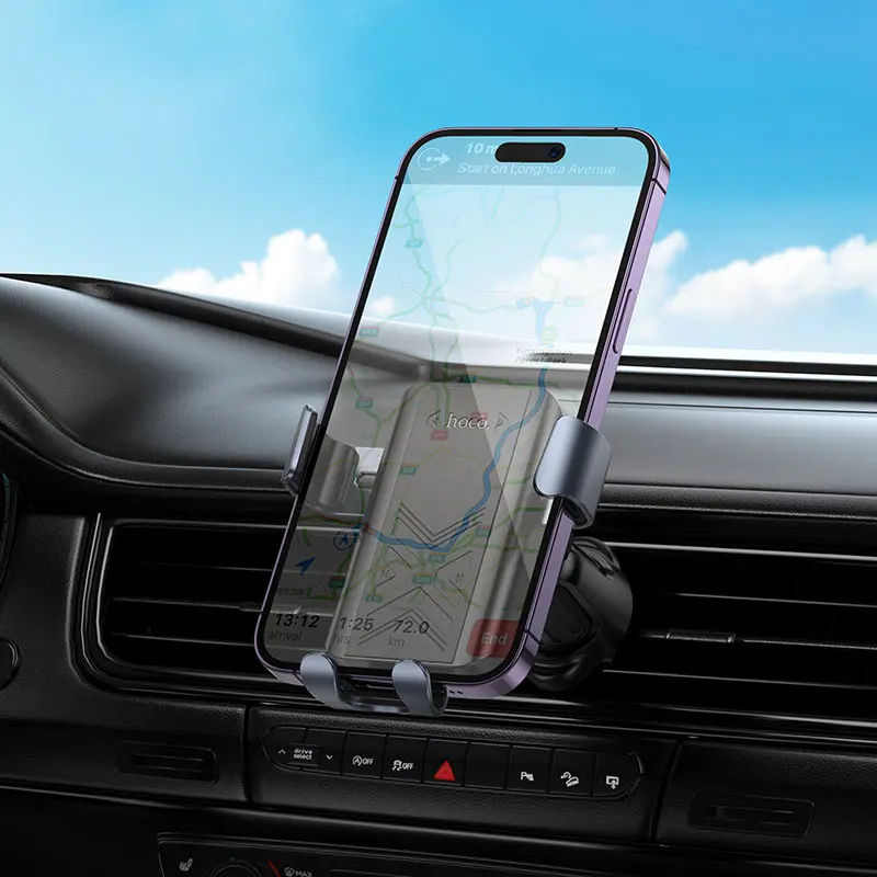 Автотримач HOCO H70 Gamble gravity з автозахопленням, чорний), зображення 3