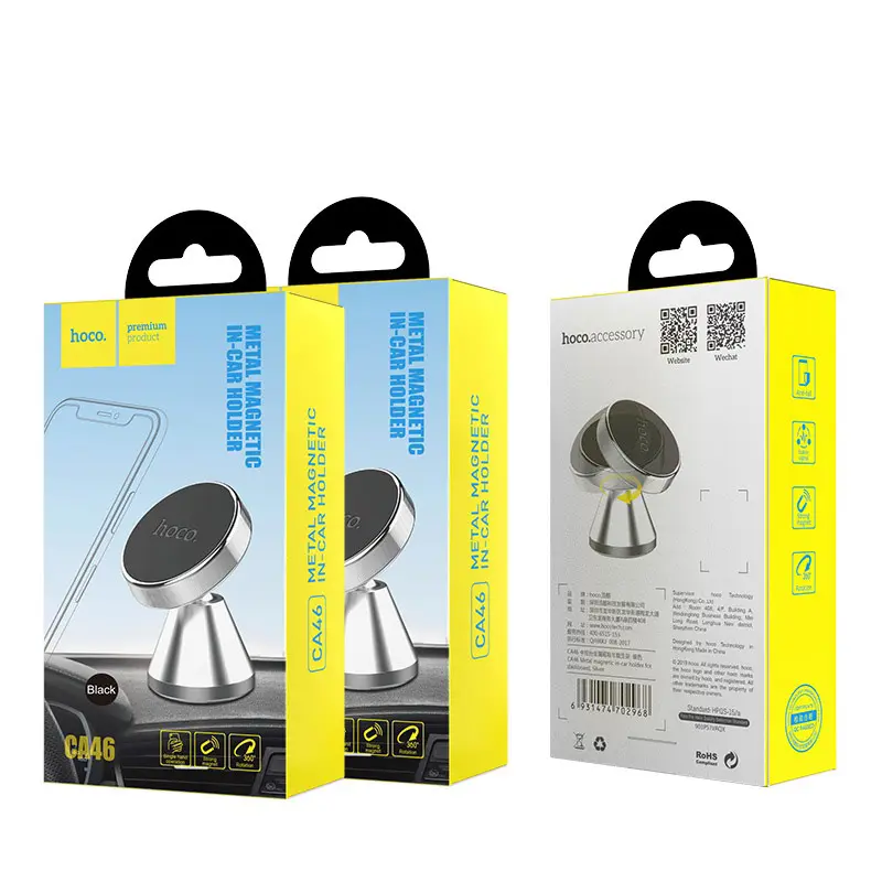 Автотримач HOCO HOCO DCA46 MagSafe магнітний чорний), зображення 3