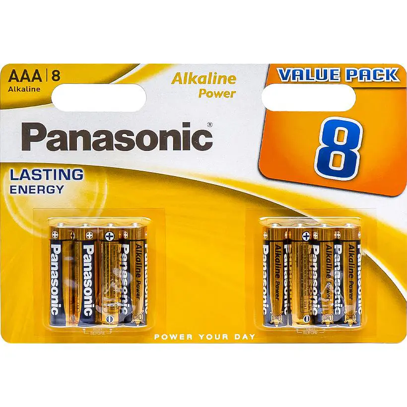 Батарейка PANASONIC LR03 ААА Alkaline Power 8BL від батарейки.com.ua