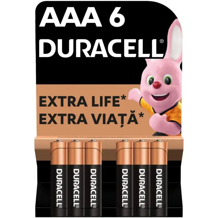 Батарейка DURACELL AAA LR03 MN2400 6BL), зображення 4