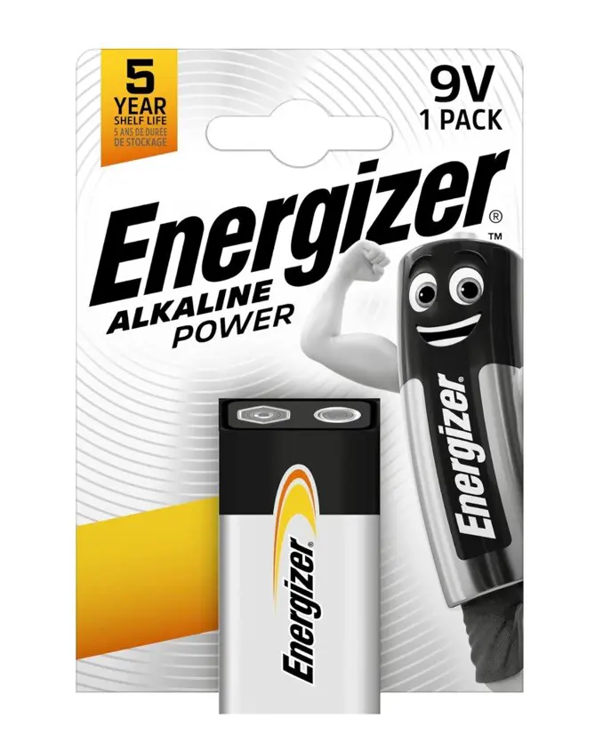 Батарейка ENERGIZER 6LR61 POWER 9V 1BL від батарейки.com.ua