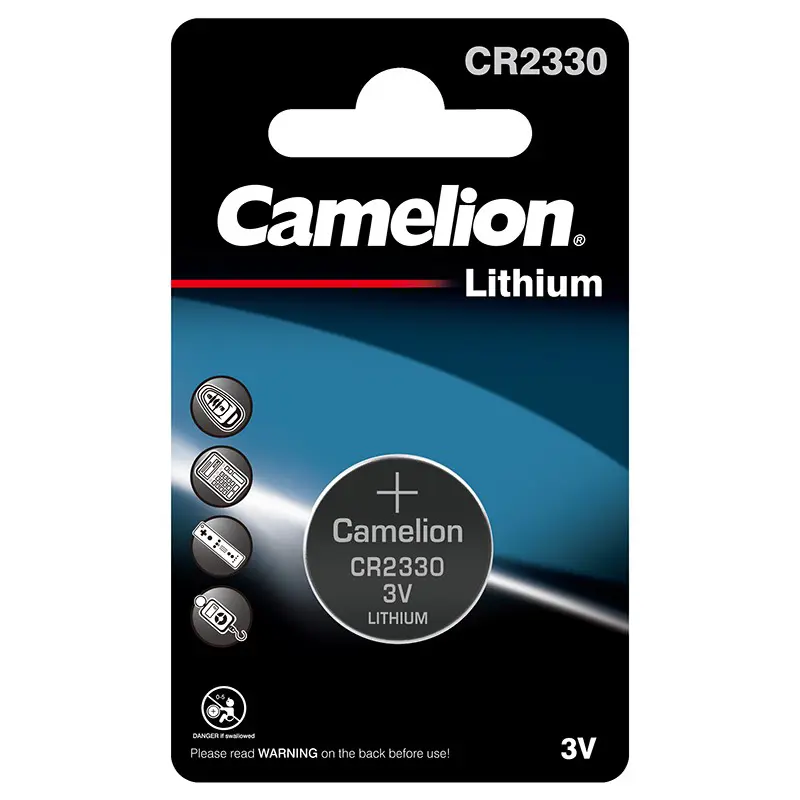 Батарейка літієва CAMELION CR 2330 / 1 BL), зображення 4 Батарейка літієва CAMELION CR 2330 / 1 BL), зображення 4