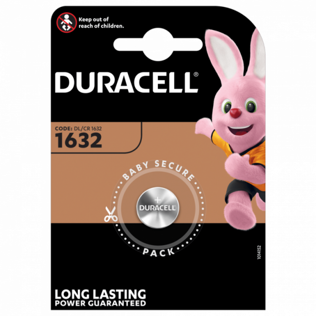 Батарейка літієва DURACELL DL1632 DSN від батарейки.com.ua
