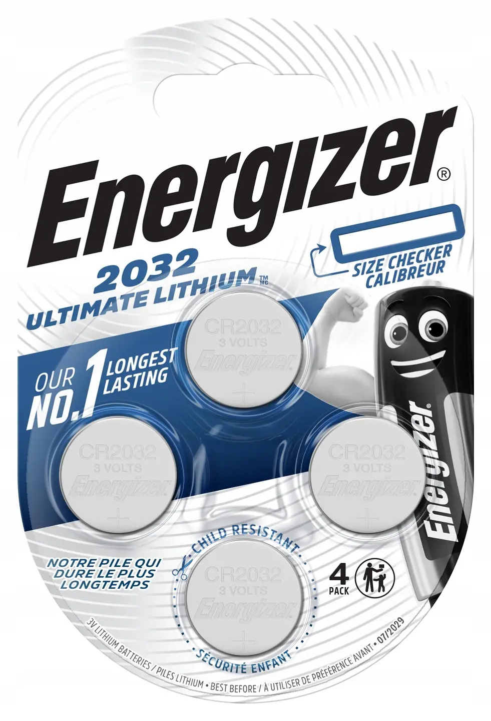 Батарейка літієва ENERGIZER CR2032 (4 шт.) від батарейки.com.ua