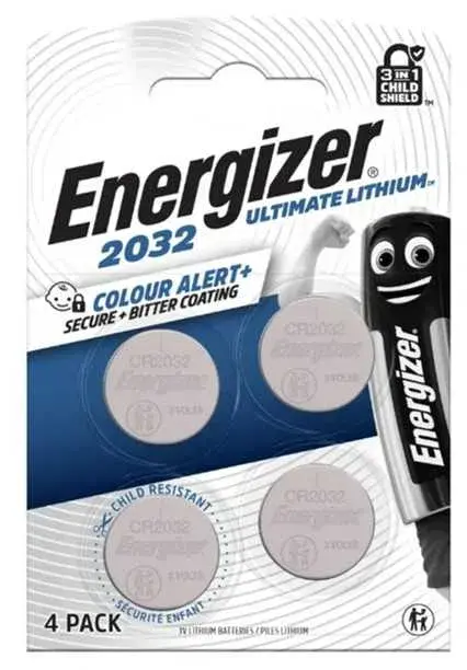 Батарейка літієва ENERGIZER CR2032 Ultimate Lithium 4BL - від батарейки.com.ua