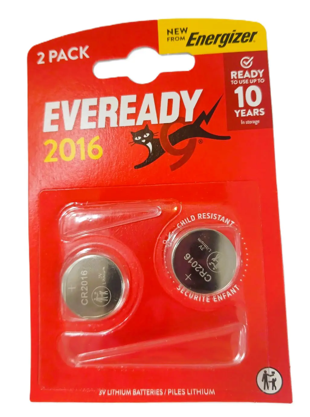 Батарейка літієва ENERGIZER Eveready CR2016 2BL від батарейки.com.ua
