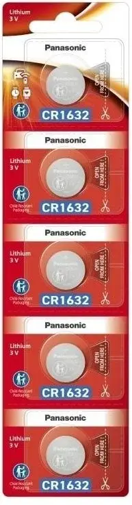 Батарейка літієва PANASONIC CR1632 5BL від батарейки.com.ua