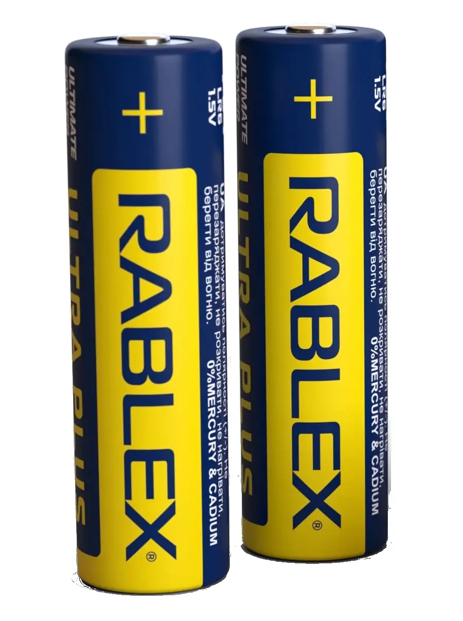 Батарейка Rablex ULTRA PLUS ALKALINE LR06 AA 2шт від батарейки.com.ua