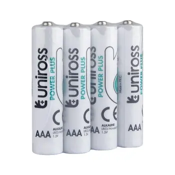 Батарейка Uniross LR03 ААА Exrta Heavy Duty коробка 4shrink від батарейки.com.ua