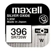 Батарейка в годинник MAXELL SR726SW 396 B1 NEW EUROPE (вкажи розміри в описі) від батарейки.com.ua