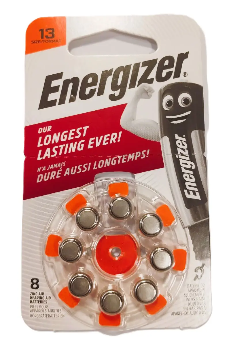 Батарейка для слухового апарату ENERGIZER ZA 13 / 8 BL