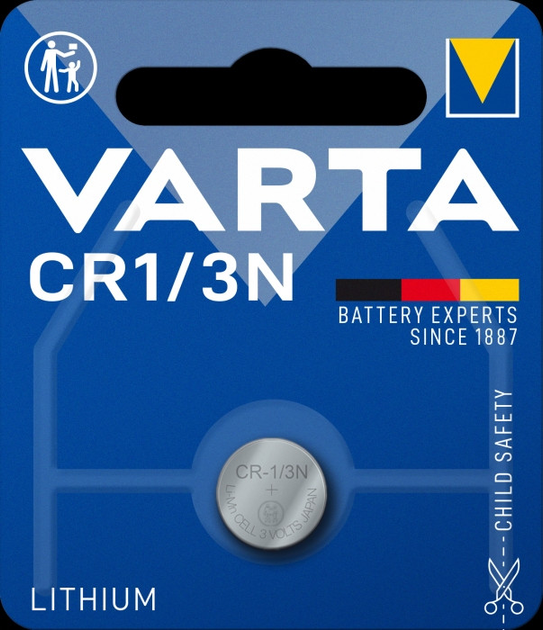 Батарейка в Вебасто VARTA Lithium 6131 CR1 3N 1BL), зображення 4 Батарейка в Вебасто VARTA Lithium 6131 CR1 3N 1BL), зображення 4