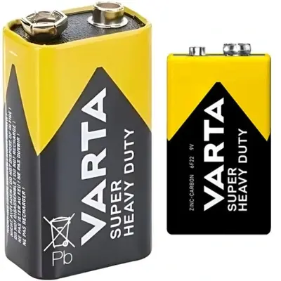 Батарейка VARTA 2022 (6F22) shrink Superlife на baterейки.com.ua