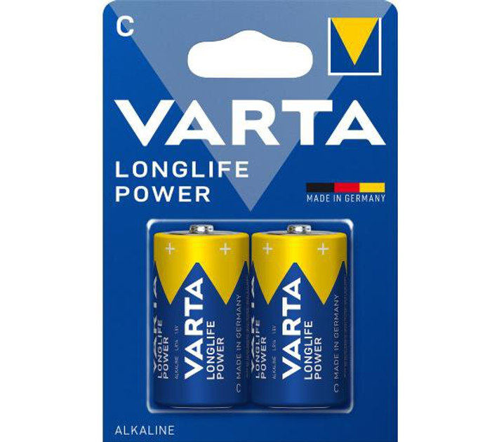 Батарейка VARTA 4914 (LR14) LONGLIFE Power 2 BL на батарейки.com.ua