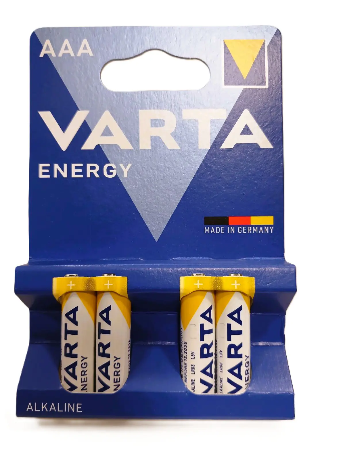 Батарейка VARTA LR03 (04103) ENERGY 1X4BL на батарейки.com.ua
